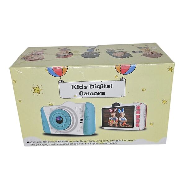 Kids Digital Camera X8 Pink Red White 1080P Rechargeable Travel Photo and Video